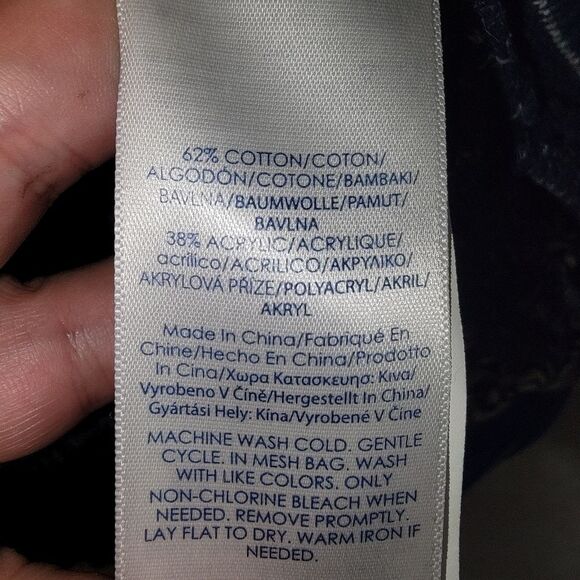 Chaps Women's Marled Hooded poncho Sweater size 1X - Picture 8 of 8